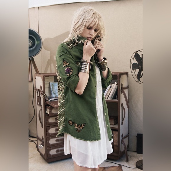 Spell Jackets & Blazers - Vintage Spell Panther Olive Green Jacket